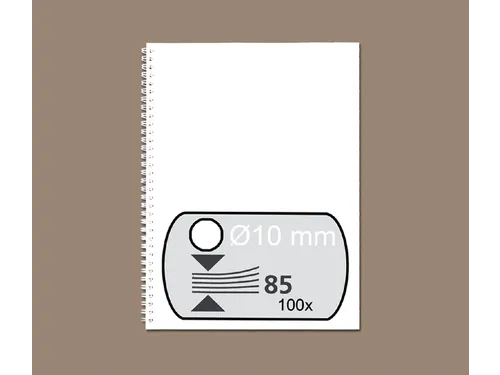 Draadrug Fellowes 10mm 34-rings A4 wit 100stuks