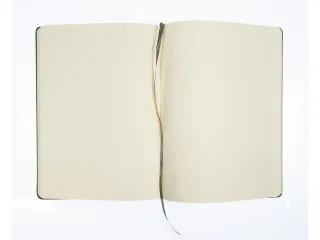 Schetsboek Kangaro A4 forest green PU HC 80 vel 140gr roomwit met elas - 4