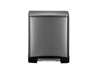 E-Cube recycling pedaalemmer 28+18 Liter Zwart Staal - 5