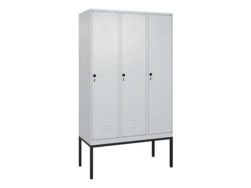 locker,HxBxD 2120x1200x500mm,3vak,vak B 400mm,draaigrendel