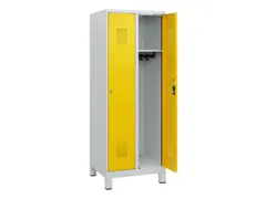 schoollocker,HxBxD 1630x600x500mm,2vak,vak B 300mm,cil.-slot,voeten