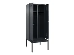 locker met bank,voor scheiding van kleding,HxBxD 2120x800x815mm,2vak