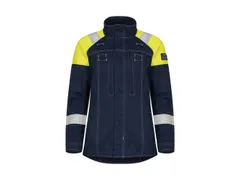 Tranemo 5739 FR/AS werkjas, marineblauw/geel, maat 34, per stuk