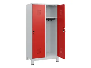 schoollocker,HxBxD 1630x800x500mm,2vak,vak B 400mm,draaigrendel,voeten - 1