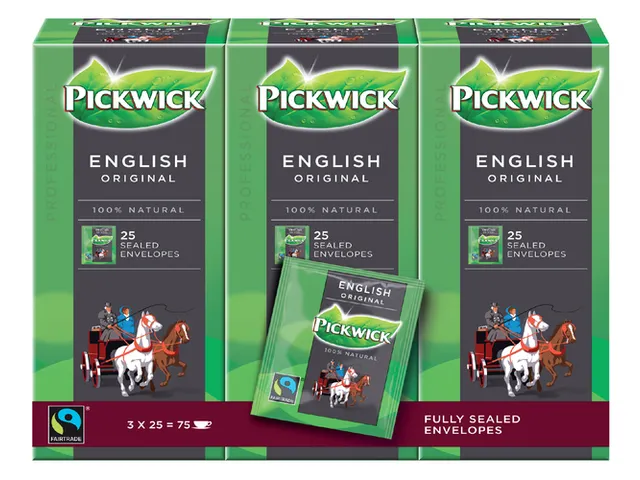 Zwarte Thee Pickwick Fair Trade English 25x2.5gr