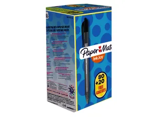 Balpen Paper Mate Inkjoy 100RT medium zwart valuepack 80+20 gratis - 3