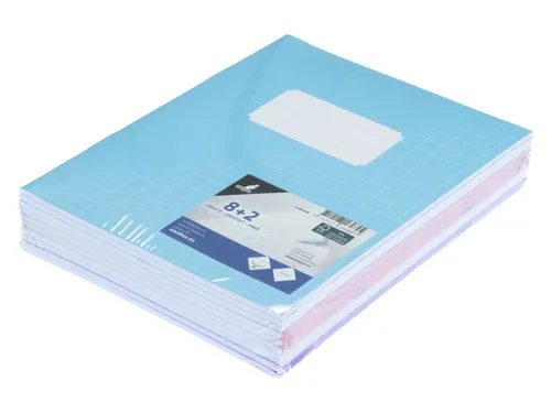 Schrift Kangaro A5 ruit 10mm 80pagina's 60gram 10stuks pastel assorti