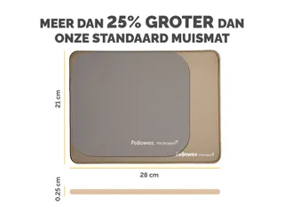 Muismat Fellowes Breyta XL zand 21x28cm - 10