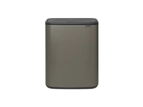 Afvalbak Bo Touch Bin 2x30 Liter Platina