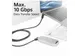Kabel ACT USB-C hoek links/rechts USB-C hoek boven/beneden 10Gbps 1m