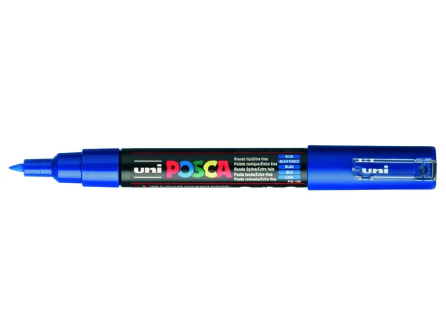 Verfstift Posca PC1MC Extra Fijne punt 0,7-1,0mm donkerblauw