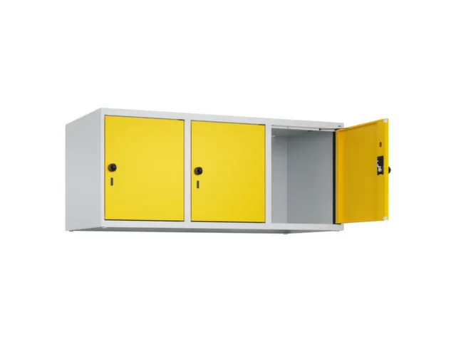 opzetkast,v. locker,3vak.,vak B 400mm,HxBxD 500x1200x500mm