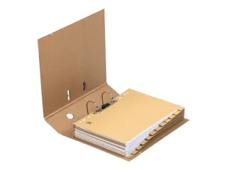 Ordner Oxford Touareg A4 80mm karton naturel/wit - 3