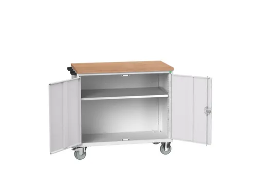 werkbank,verrijdbaar,HxBxD 980x1050x600mm,multiplexblad