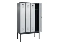 locker voor scheiding van kleding,HxBxD 2120x1200x500mm,4vak