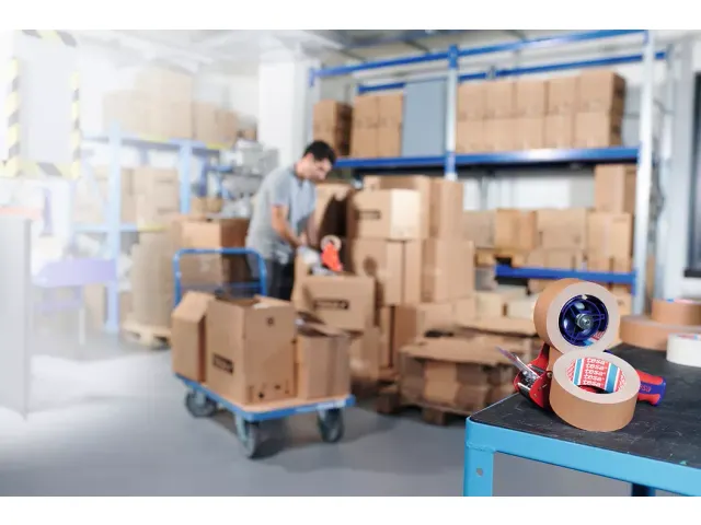 Tesa 4713 Papieren verpakkingstape 50mmx50 meter Bruin 36 rollen