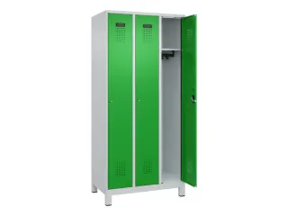 locker,HxBxD 1950x900x500mm,3vak,vak B 300mm,cil.-slot,voeten - 2