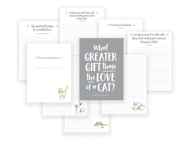 Carnet de notes Èccolo Cat Lover's ligne env.15x20cm 80g 256 pages