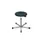 Draaikruk Zwart PU Zitting H 440-630Mm Glijders Rvs Gasveer
