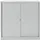 Schuifdeurkast Hxbxd 1181x1200x430mm 3oh 2legborden Staalplaat Ral7035