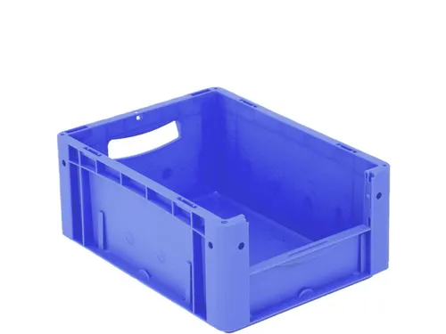 Euronorm Stapelkrat M. Grijpopening Pp Hxlxb 170X400X300Mm Blauw