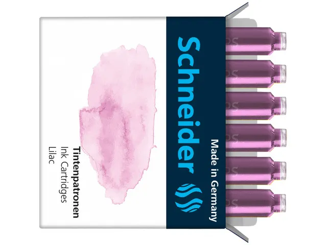 Inktpatronen Schneider pastel Lila doos 6st.