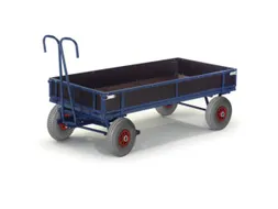 Handtrekwagen 700kg 960x660mm Houten Wanden Luchtbanden
