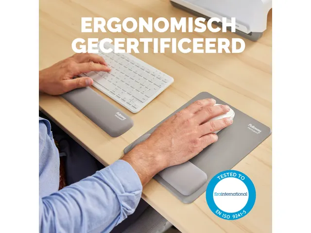 Polssteun Fellowes Breyta compact grijs 6x32cm