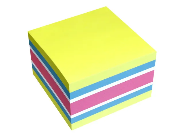 75X75Mm Assorti Des Couleurs Vives Bloc 450 Feuilles