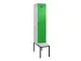 locker met bank,voor scheiding van kleding,HxBxD 2120x400x815mm,1vak