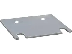 onderlegplaat,v. staanderframe,LxB 120x130mm,dikte 3mm