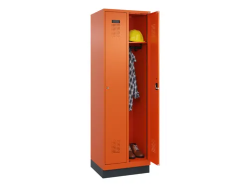 locker,HxBxD 1950x600x500mm,2vak,vak B 300mm,cil.-slot,sokkel