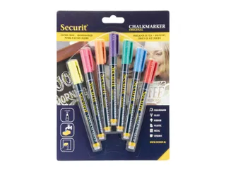 Krijtstift Securit Sma-100 Rond 1-2mm Assorti 7 Stuks - 5