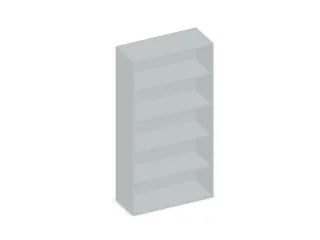 kantoorstelling,HxBxD 1920x1000x430mm,decor romp lichtgrijs - 2