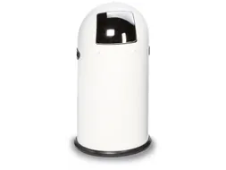 Push Afvalbak Staalplaat 22 Liter Hxd 640x355mm Wit