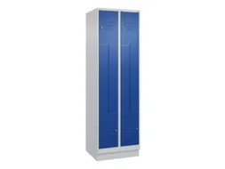 Z-garderobekast,HxBxD 1950x600x500mm,vak B 150/300mm,cil.-slot,sokkel