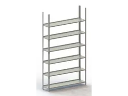 Schroefstelling Basisveld 1850x1254x304mm 6legborden 75kg Ral7035