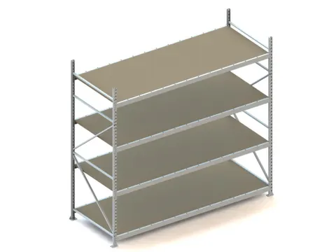 Breedvakstelling Basisveld Hxbxd 2500x2707x1050mm 4 Houten Legborden