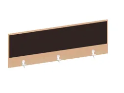 baliepaneel,v. bureau,aanbouw achter,B 1400mm,NE-esdoorn,BN2036-bruin