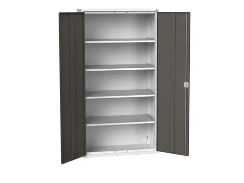 universele kast,HxBxD 2000x1050x550mm,4xStalen bodem,draaigrendelslot