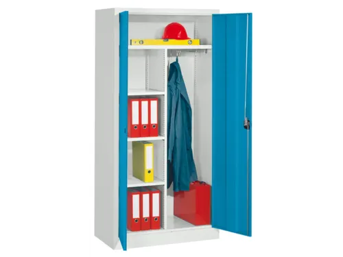 dossier-/kledingkast,HxBxD 1950x1000x400mm,RAL7035,front RAL5012