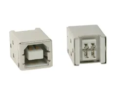 Usb B Vrouwelijk, Enkelvoudige Connector 180°, Voor Pcb