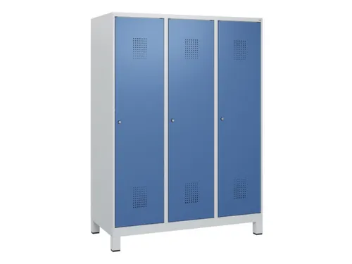 schoollocker,HxBxD 1630x1200x500mm,3vak,vak B 400mm,cil.-slot,voeten