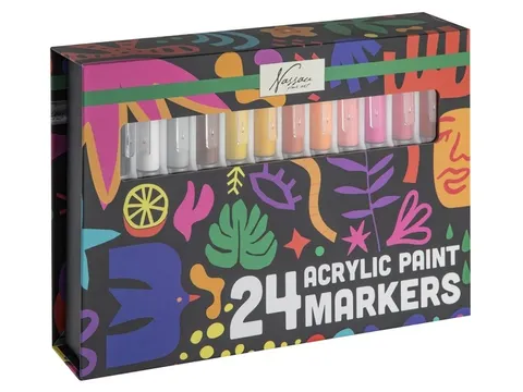 Acrylmarkers Nassau set à 24 kleuren