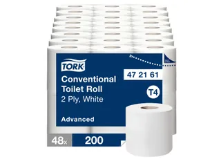 Tork 472161 T4 Traditioneel Toiletpapier Advanced 2-Laags 48 rol - 1