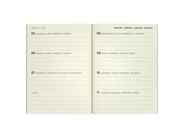 Agenda 2026 Lannoo 110x150 Peanuts 7dagen/2pagina's