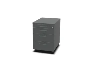 mobiel ladeblok,HxBxD 600x430x600mm,3lade(n),MS-donkergrijs - 2