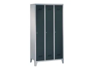 locker,HxBxD 1850x900x500mm,3vak,vak B 300mm,RAL7035,front RAL7016 - 2