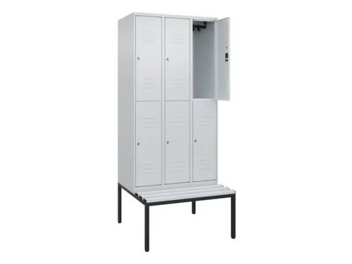 Dubbeldekse dekenkist,HxBxD 2120x900x815mm,3x2vak.,vak B 300mm