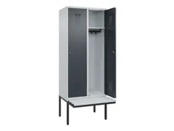 locker met bank,HxBxD 2120x800x815mm,2vak,vak B 400mm,cilinderslot